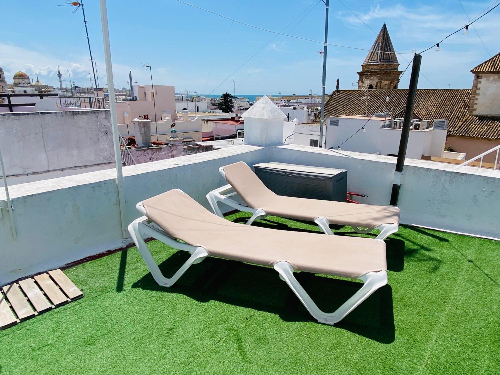 Atico Cadiz 360 Apartment Exterior foto